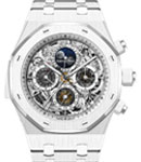 Royal Oak Grande Complication 44mm in White Ceramic on White Ceramic Bracelet with Skeleton Dial