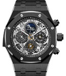 Royal Oak Grande Complication 44mm in Black Ceramic on Black Ceramic Bracelet with Skeleton Dial