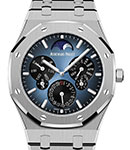 Royal Oak Perpetual Calendar in Titanium - L.E 200 on Titanium Bracelet with Blue Dial