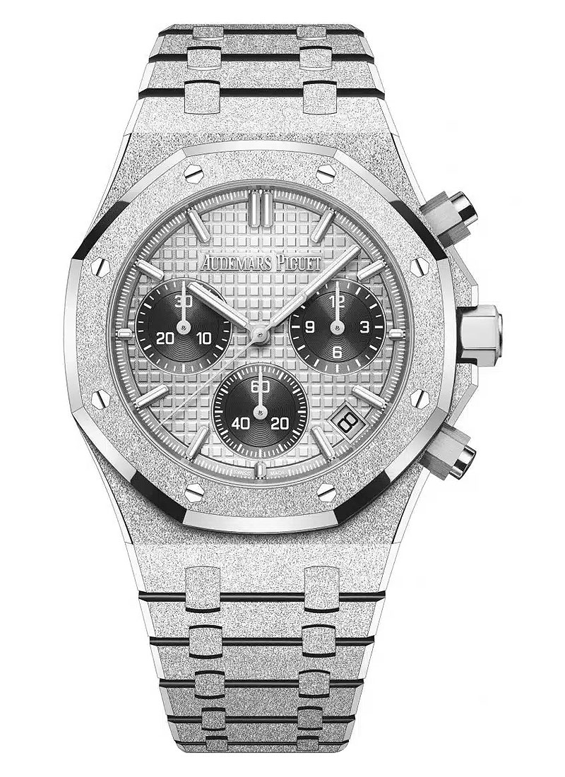 Audemars Piguet Royal Oak Automatic Chronograph in Frosted White Gold