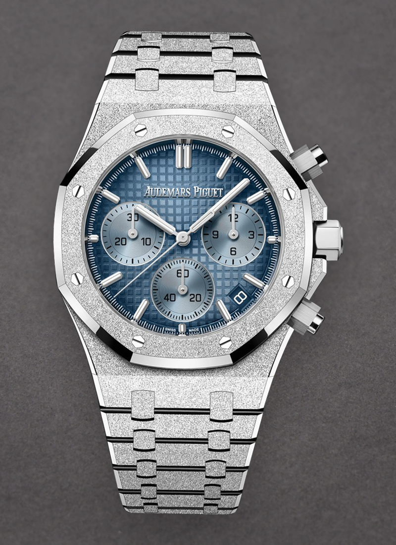 Audemars Piguet Royal Oak Automatic Chronograph in Frosted White Gold