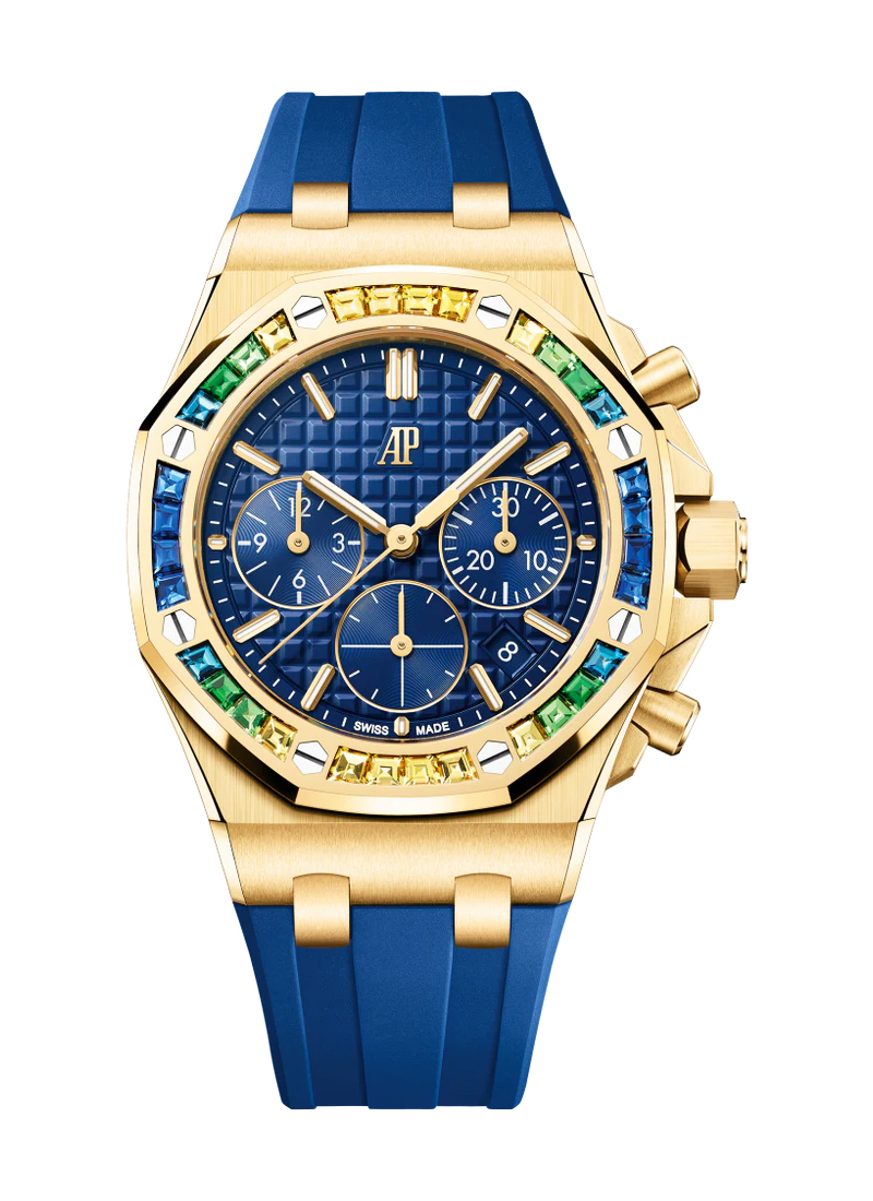 Audemars Piguet Royal Oak Offshore 37mm Automatic Chronograph in Yellow Gold with Sapphire Bezel