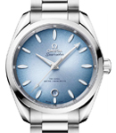 Seamaster Aqua Terra 150M Master Chronometer 38mm Automatic in Steel on Steel Bracelet with Light Blue Dial