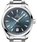 Seamaster Aqua Terra 150M Master Chronometer 38mm Automatic in Steel on Steel Bracelet with Atlantic Blue Dial