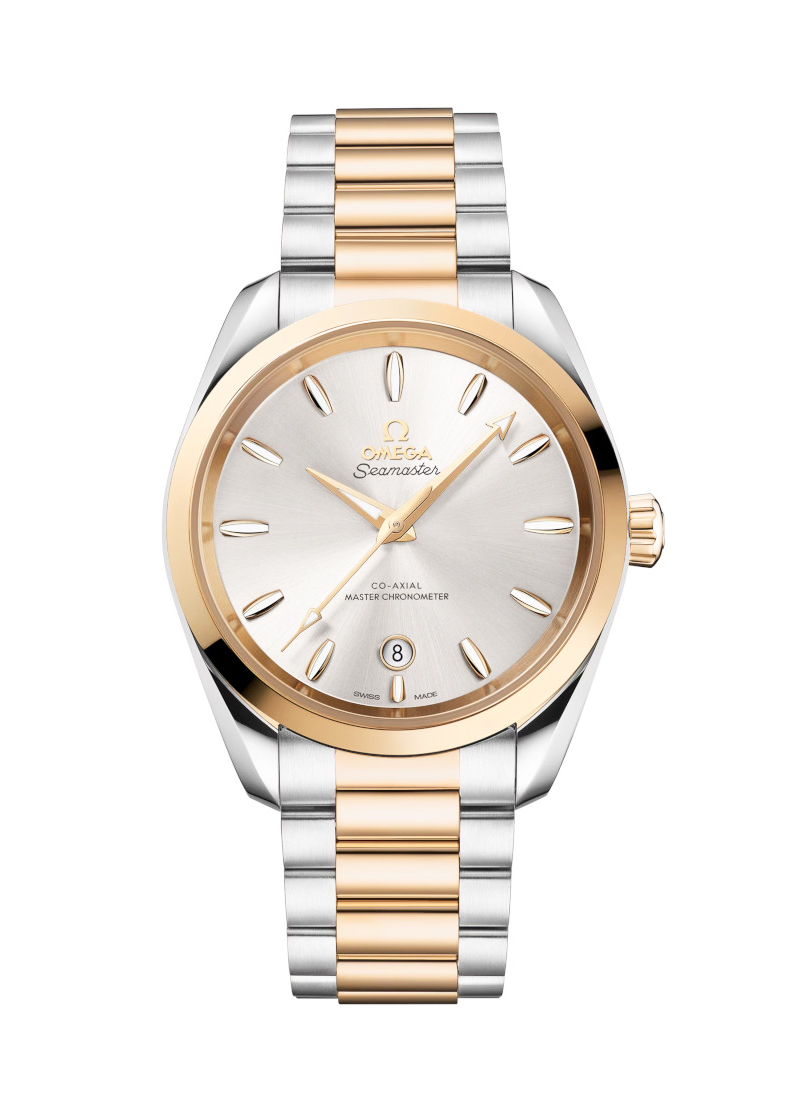Omega Seamaster Aqua Terra 150M Master Chronometer 38mm Automatic in Steel with Yellow Gold Bezel