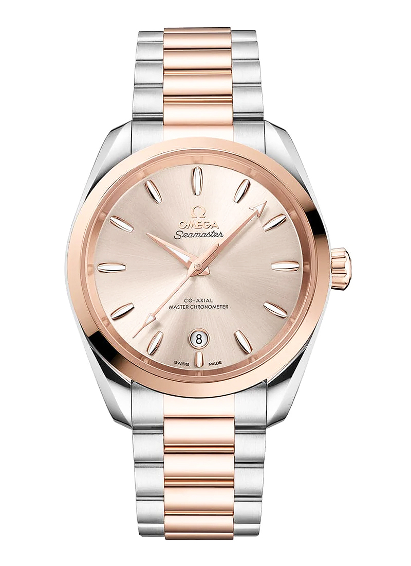 Omega Seamaster Aqua Terra 150M Master Chronometer 38mm Automatic in Steel with Rose Gold Bezel