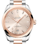 Seamaster Aqua Terra 150M Master Chronometer 38mm Automatic in Steel with Rose Gold Bezel on Steel and Rose Gold Bracelet with Pink Linen Dial