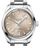 Seamaster Aqua Terra 150M Master Chronometer 38mm Automatic in Steel on Steel Bracelet with Sandstone Dial