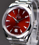Seamaster Aqua Terra 150M Master Chronometer 38mm Automatic in Steel on Steel Bracelet with Red Terracotta Dial