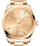 Seamaster Aqua Terra 150M Master Chronometer in Yellow Gold on Yellow Gold Bracelet with Champagne Dial