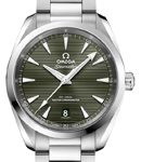 Seamaster Aqua Terra 150M Master Chronometer 38mm in Steel on Steel Bracelet with Green Dial