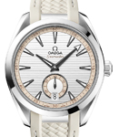 Seamaster Aqua Terra 150M Small Second 41mm in Steel on Beige Rubber Strap with Silver Dial