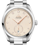 Seamaster Aqua Terra 150M Small Seconds 38mm in Steel on Steel Bracelet with Beige Diamond Dial