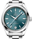 Seamaster Aqua Terra 150M Shades 34mm Automatic in Steel on Steel Bracelet with Lagoon Green Dial