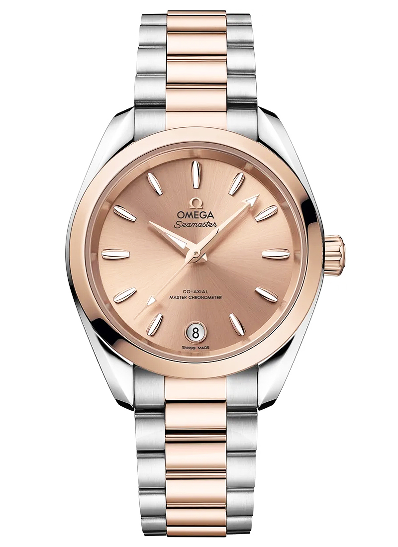 Omega Seamaster Aqua Terra 150M Shades 34mm Automatic in Steel with Rose Gold Bezel