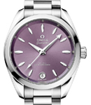 Seamaster Aqua Terra 150M Shades 34mm Automatic in Steel on Steel Bracelet with Lavender Dial