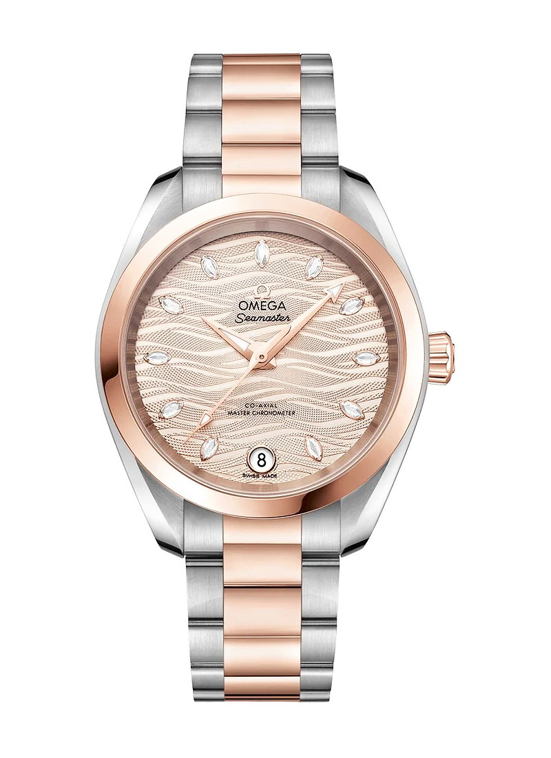Omega Seamaster Aqua Terra 150M Shades 34mm Automatic in Steel with Rose Gold Bezel