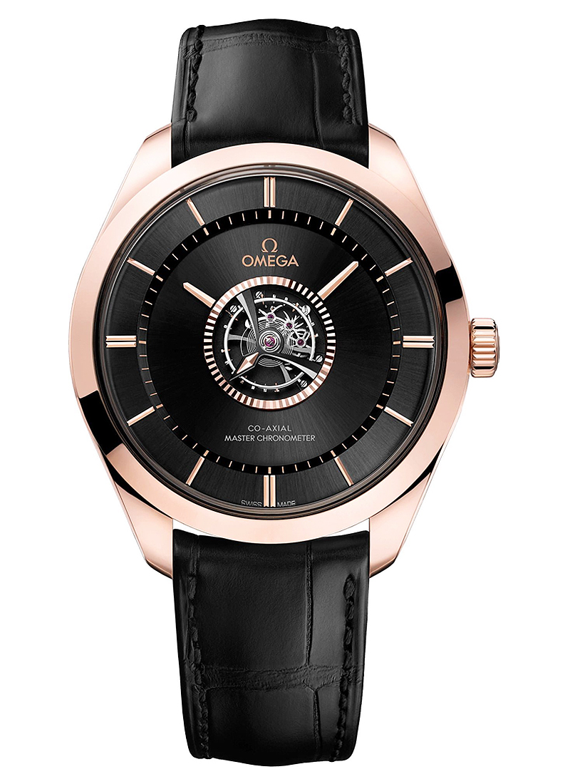Omega De Ville Tourbillon 43mm in Rose Gold and Canopus Gold 