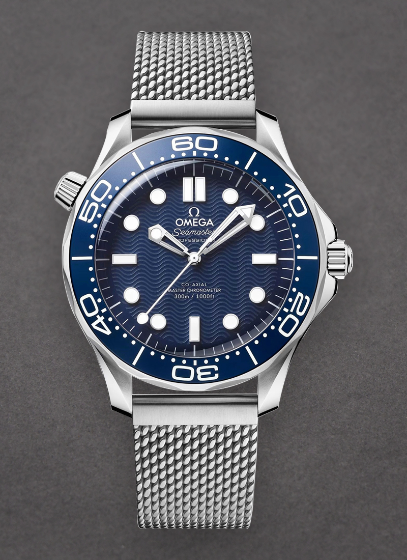 Omega Seamaster Diver 300M James Bond 60th Anniversary in Steel with Blue Bezel