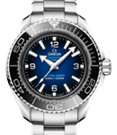 Planet Ocean Chronograph  45.5mm Automatic in Steel with Black Bezel On Steel Bracelet with Blue Dial