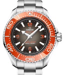 Seamaster Planet Ocean 45.5mm in Steel wtih Orange Bezel on Steel Bracelet with Grey Vignette Dial