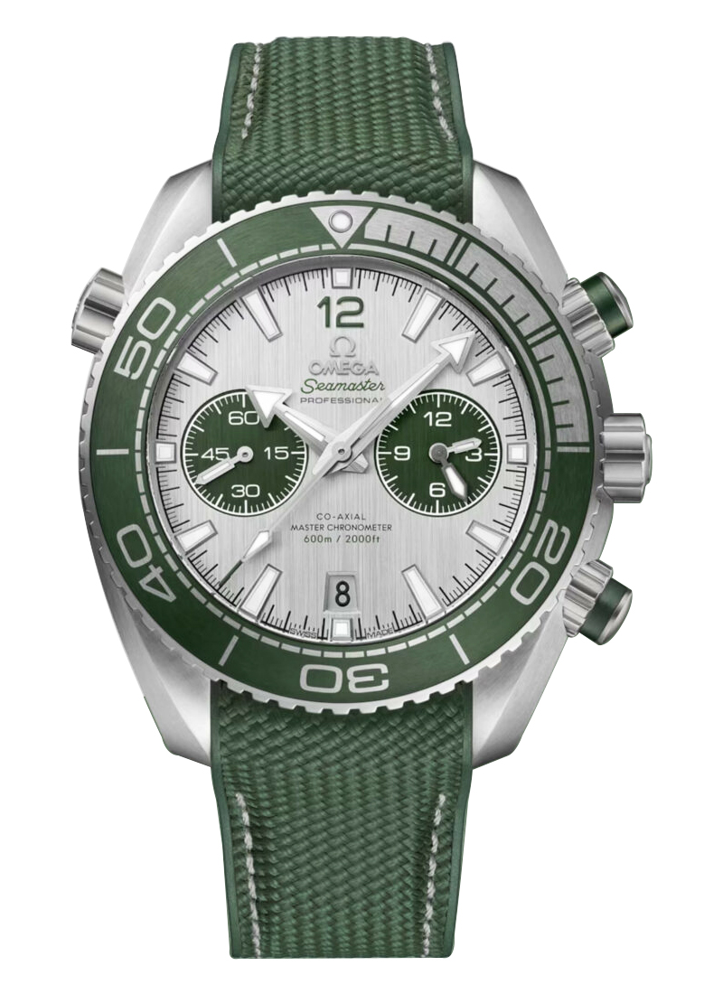 Omega Planet Ocean Chronograph  45.5mm Automatic in Steel with Green Bezel