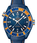 Planet Ocean Chronograph  45.5mm Automatic in Blue Ceramic with Sapphire Bezel On Blue Alligatorr Leather Strap with Blue Dial