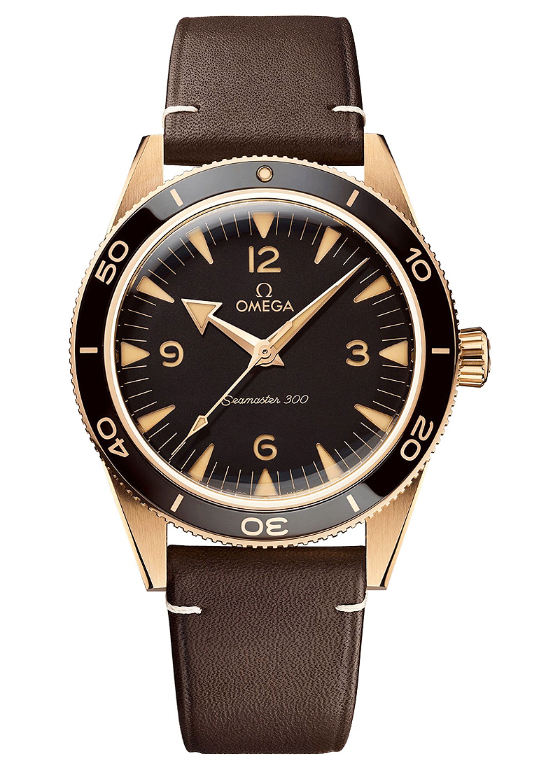 Omega Seamaster 300 Co-Axial Master Chronometer 41mm in Bronze with Black Bezel