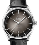 Seamaster Boutique Editions in Steel on Black Crocodile Leather Strap with Grey Dial