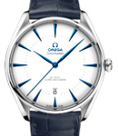 Seamaster Boutique Editions in Steel on Black Crocodile Leather Strap with White Dial