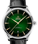 Seamaster Boutique Editions in Steel on Black Crocodile Leather Strap with Green Dial