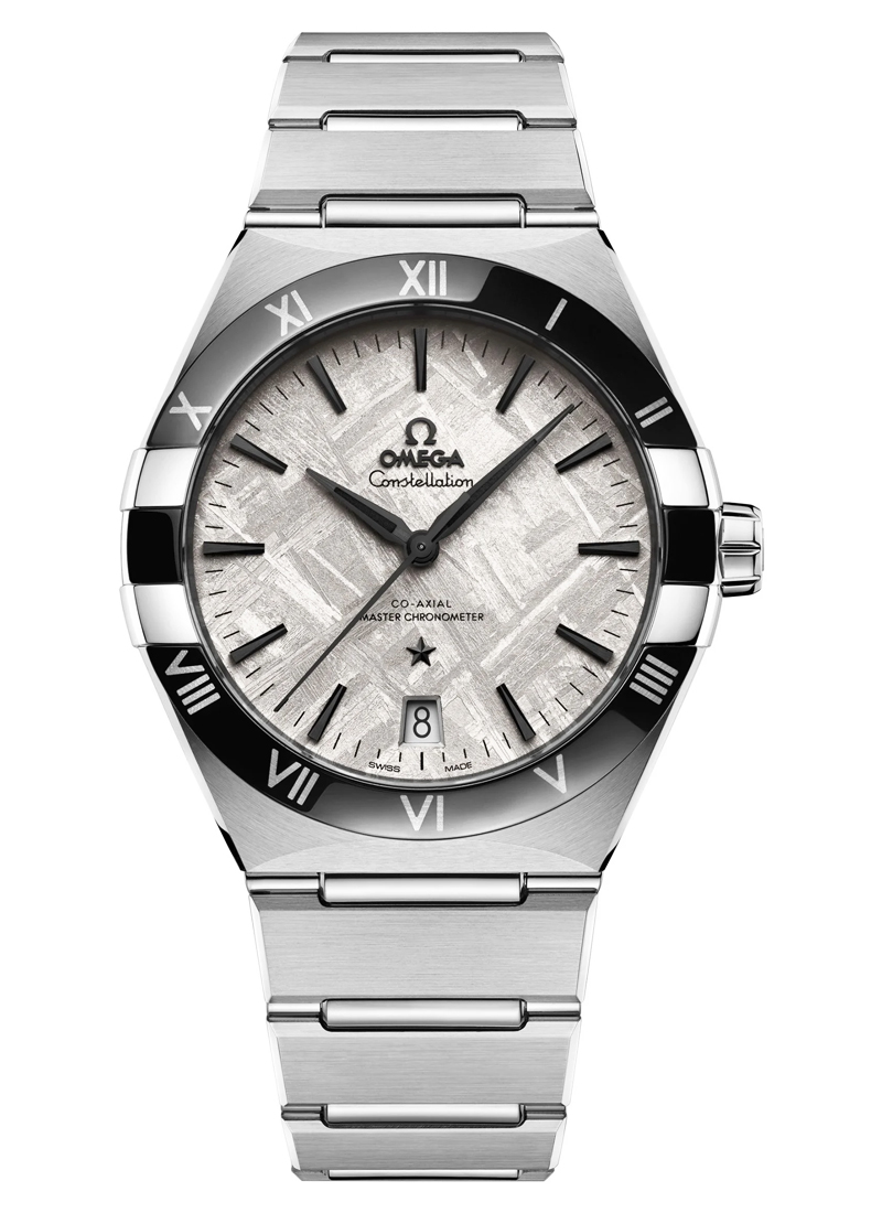 Omega Constellation Co-Axial 41mm Automatic in Steel with Black Bezel