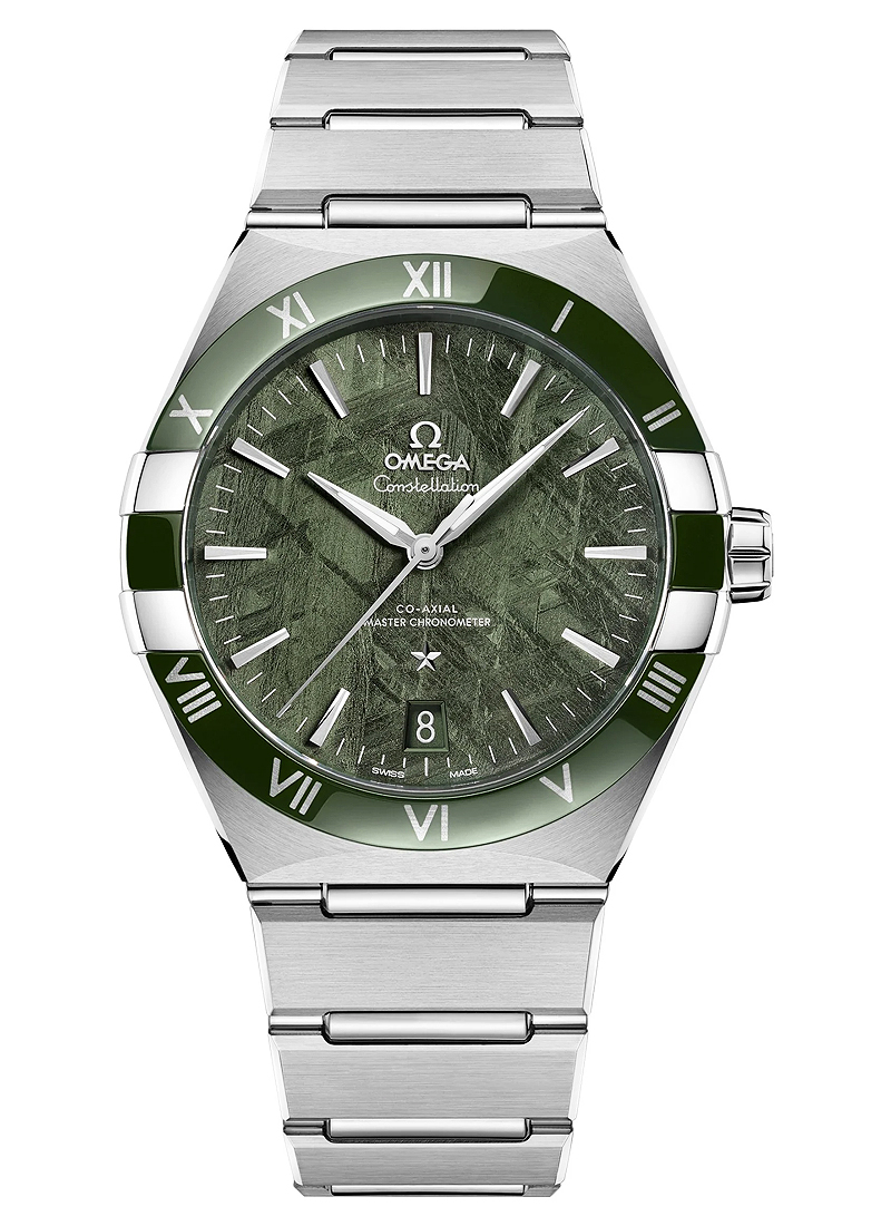Omega Constellation Co-Axial 41mm Automatic in Steel with Green Ceramic Bezel