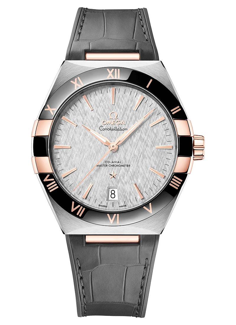Omega Constellation Co-Axial 41mm Automatic in Steel with Black Ceramic & RG Bezel