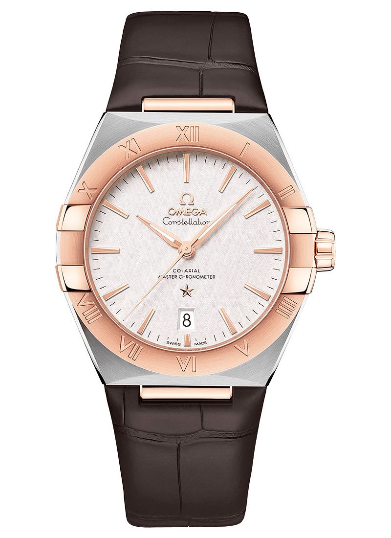 Omega Constellation Co-Axial 39mm Automatic in Steel with Rose Gold Bezel