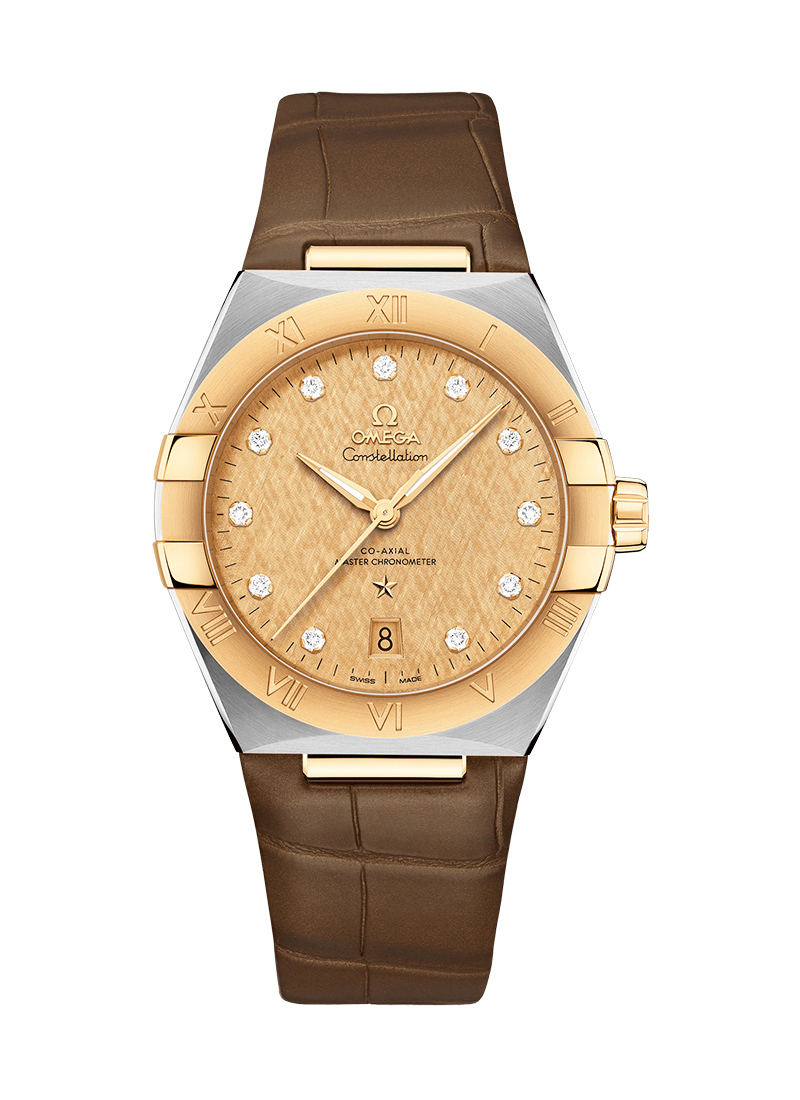 Omega Constellation Co-Axial 39mm Automatic in Steel with Rose Gold Bezel