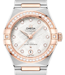 Constellation 29mm Automatic in Steel with RG Diamond Bezel on Steel and Rose Gold Bracelet with Meteorite Diamond Dial