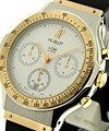 2-Tone  classic chronograph ROSE GOLD and STEEL with White Dial