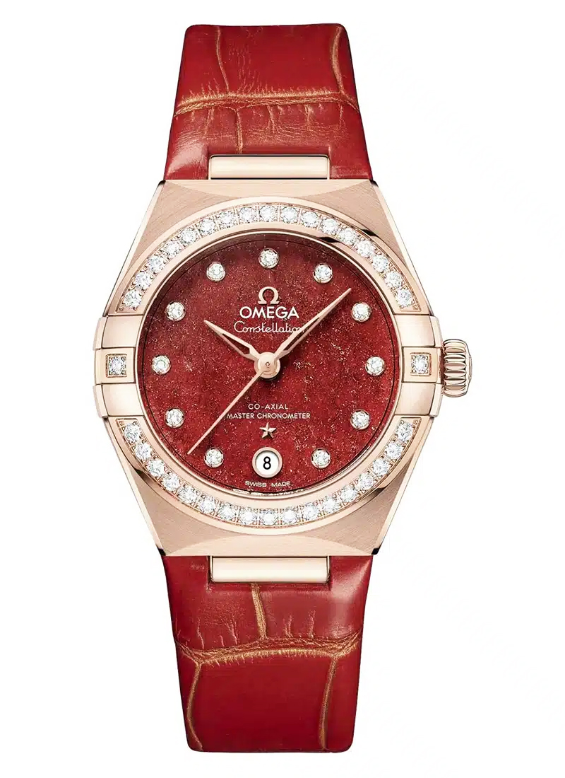 Omega Constellation 29mm Automatic in Rose Gold with Diamond Bezel