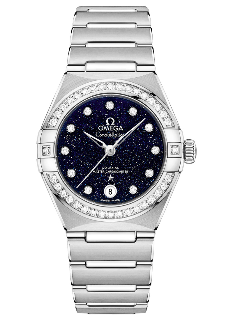 Omega Constellation 29mm Automatic in Steel with Diamond Bezel