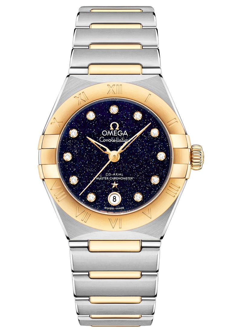 Omega Constellation 29mm Automatic in Steel with Yellow Gold Bezel