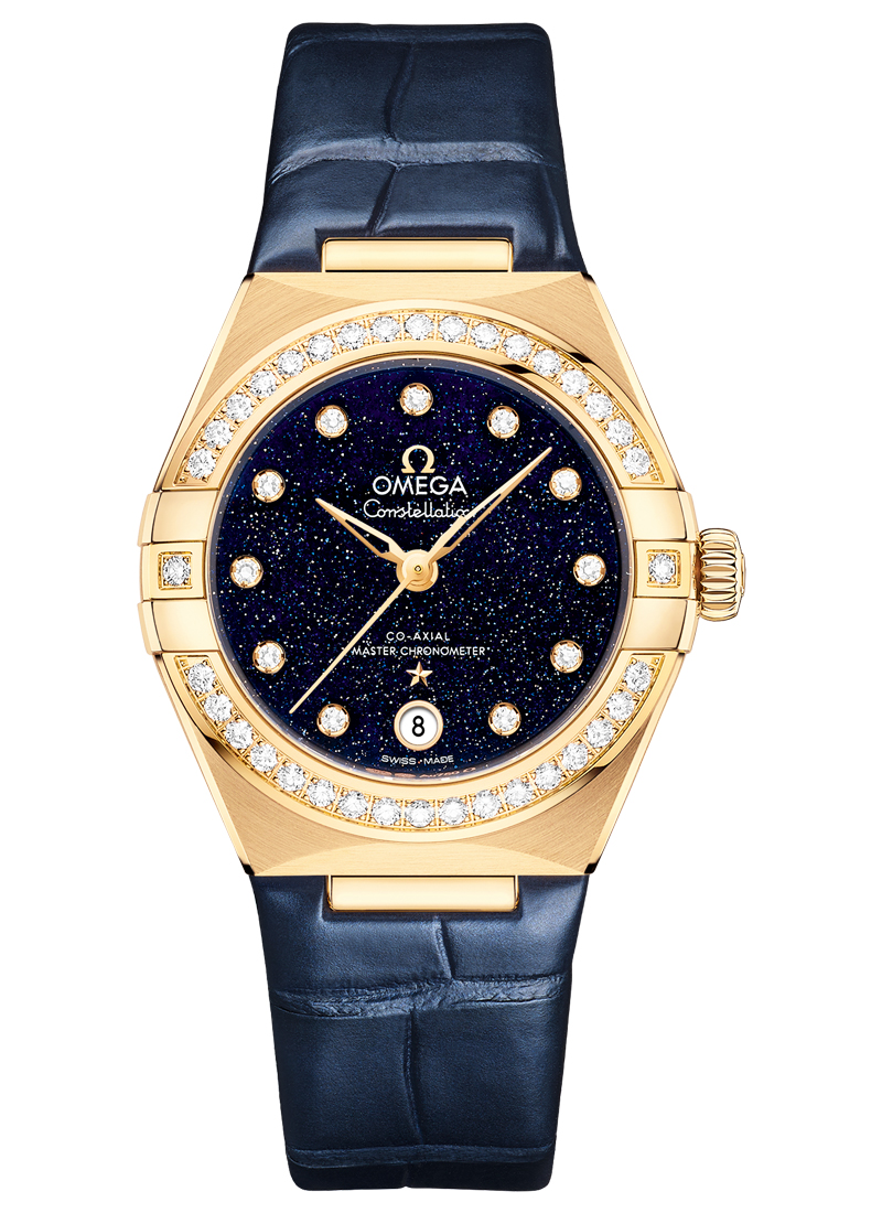 Omega Constellation 29mm Automatic in Yellow Gold with Diamond Bezel