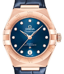 Constellation 29mm Automatic in Rose Gold on Blue Crocodile Leather Strap with Blue Aventurine Diamond Dial