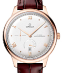 De Ville Prestige Automatic in  Rose Gold on Burgundy Crocodile Leather Strap with Silver Dial