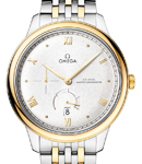 De Ville Prestige Automatic in  Steel with Yellow Gold Bezel on Steel and Yellow Gold Bracelet with Silver Dial