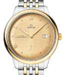 De Ville Prestige Automatic in  Steel with Yellow Gold Bezel on Steel and Yellow Gold Bracelet with Champagne Dial