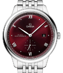 De Ville Prestige Automatic in  Steel on Steel Bracelet with Burgundy Dial