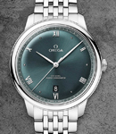 De Ville Prestige Automatic in  Steel on Steel Bracelet with Green Dial