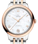 De Ville Prestige Automatic in Steel with Rose Gold Bezel on Steel and Rose Gold Bracelet with MOP Dial