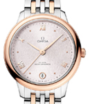 De Ville Prestige Automatic in Steel with Rose Gold Bezel on Steel and Rose Gold Bracelet with Rose Dial